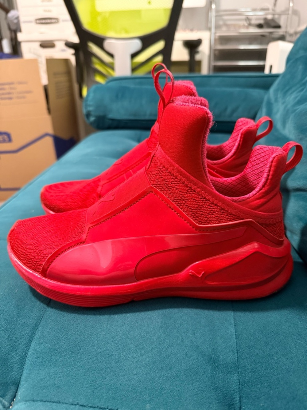 Puma Fierce 2 High Risk Red Slip-On High-Top Sneakers Women’s 7
